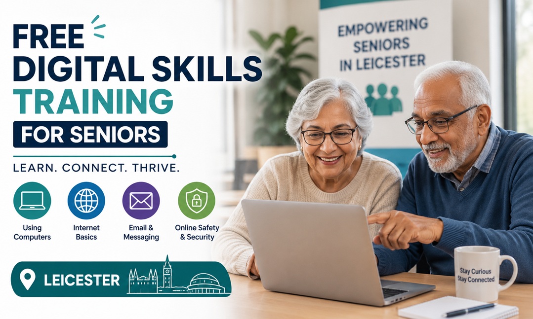 Where Older Adults in Leicester Can Learn Digital Skills for Free
